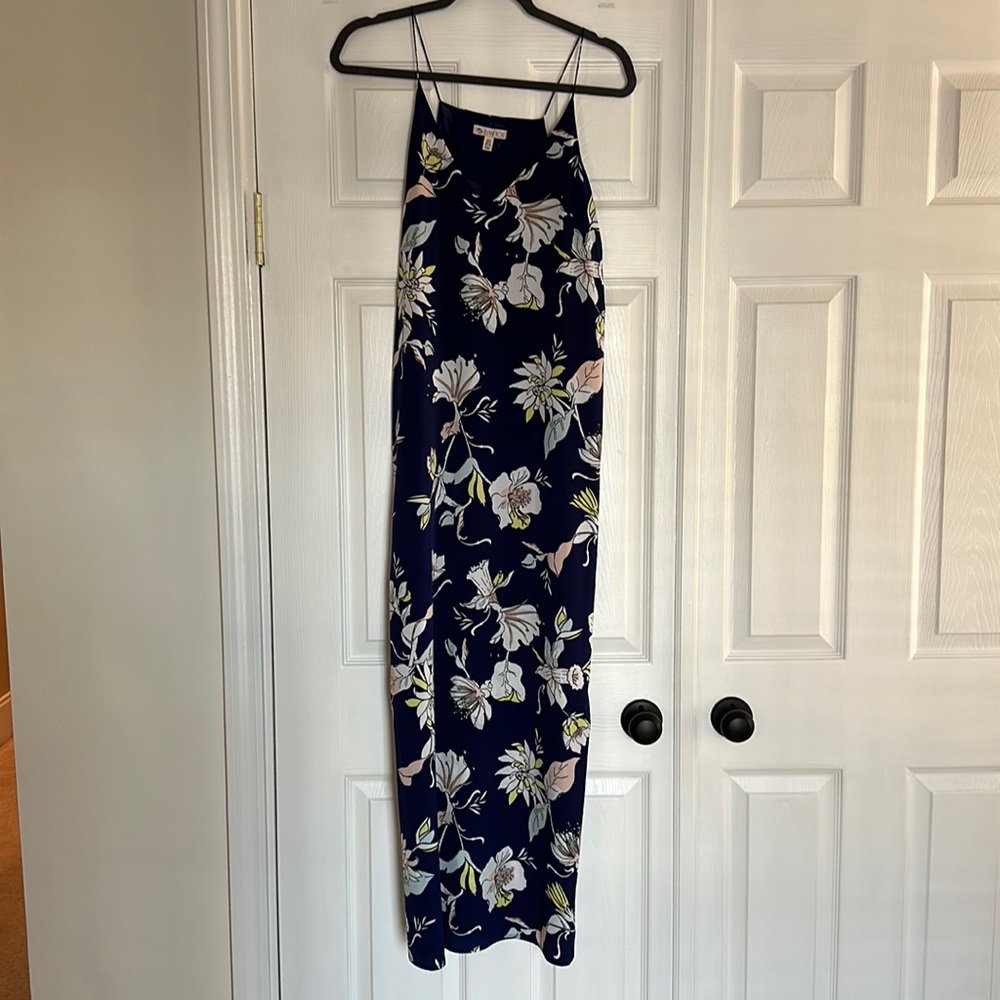EUC blue floral maxi dress